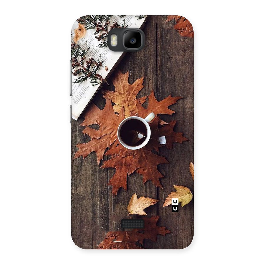 Fall Leaf Coffee Back Case for Honor Bee