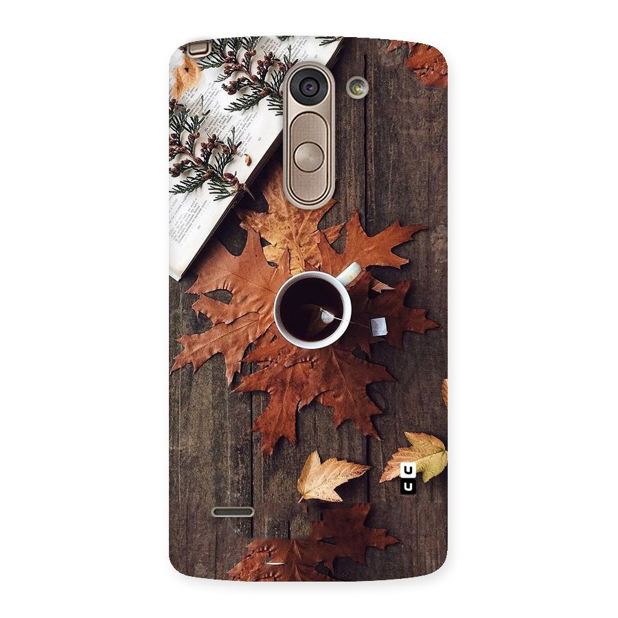Fall Leaf Coffee Back Case for LG G3 Stylus