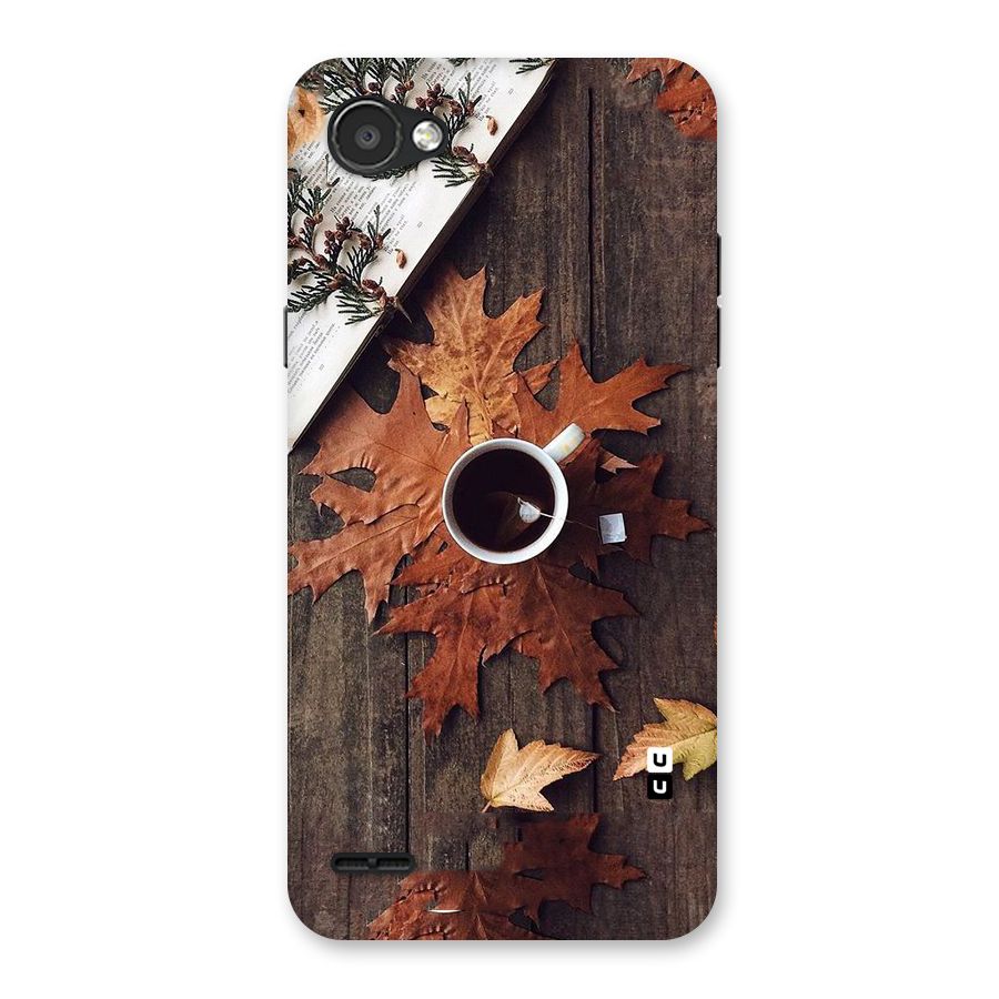 Fall Leaf Coffee Back Case for LG Q6