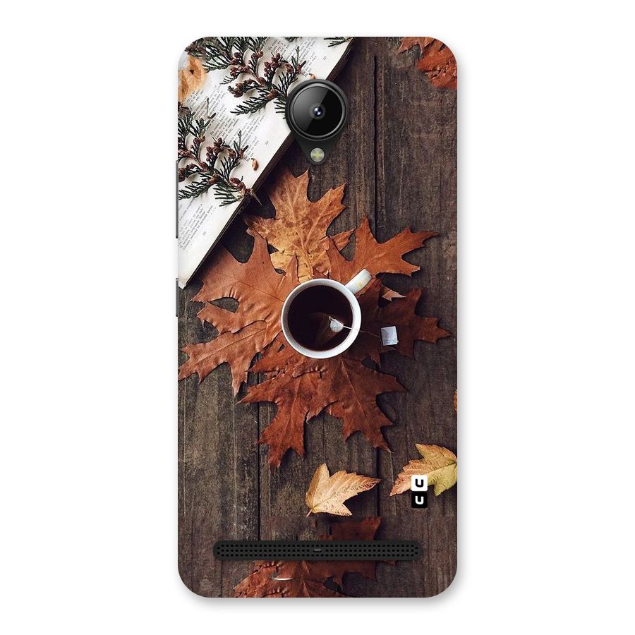 Fall Leaf Coffee Back Case for Lenovo C2