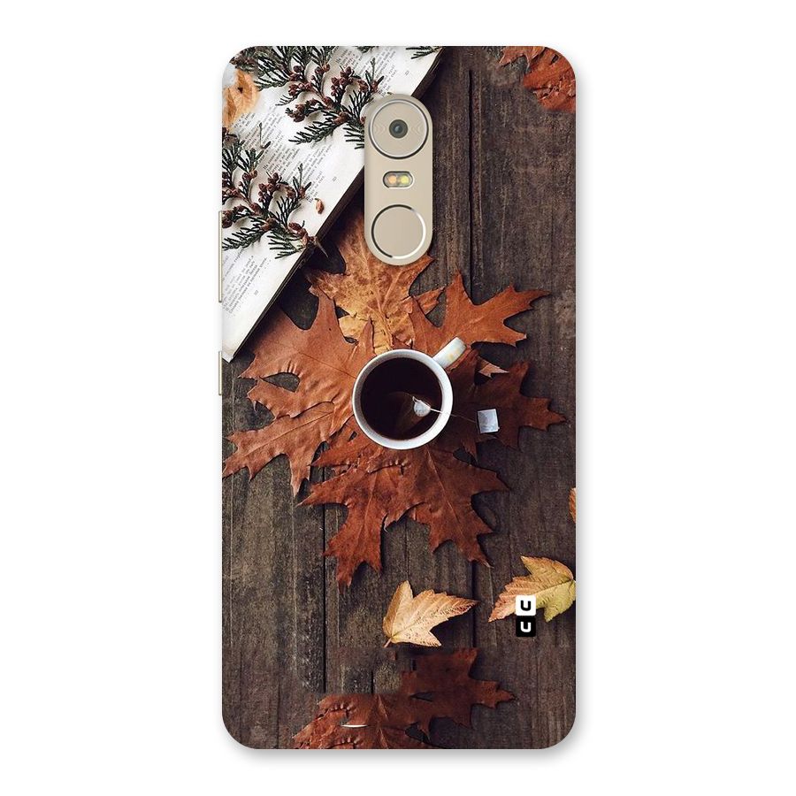 Fall Leaf Coffee Back Case for Lenovo K6 Note