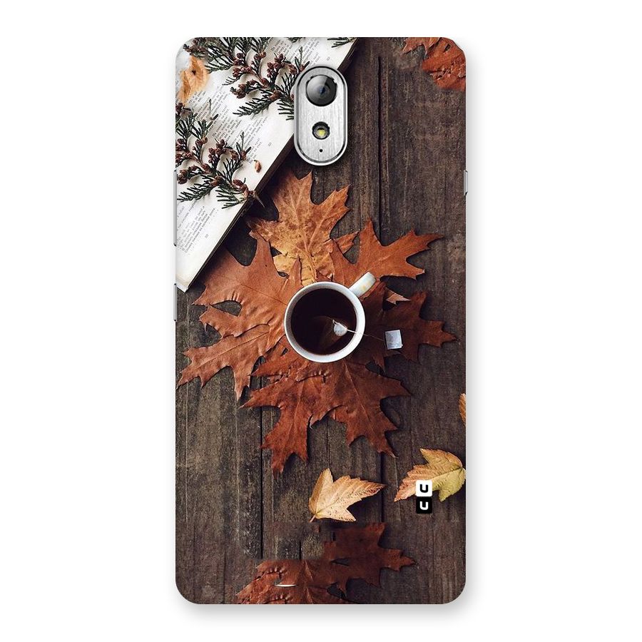 Fall Leaf Coffee Back Case for Lenovo Vibe P1M