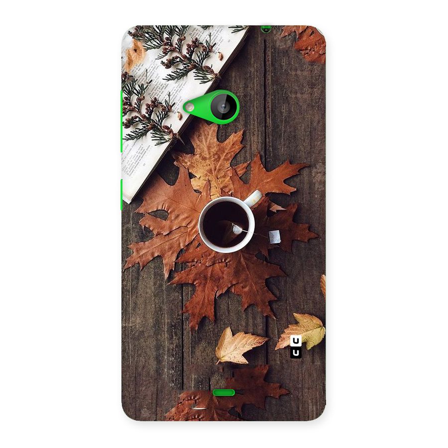 Fall Leaf Coffee Back Case for Lumia 535