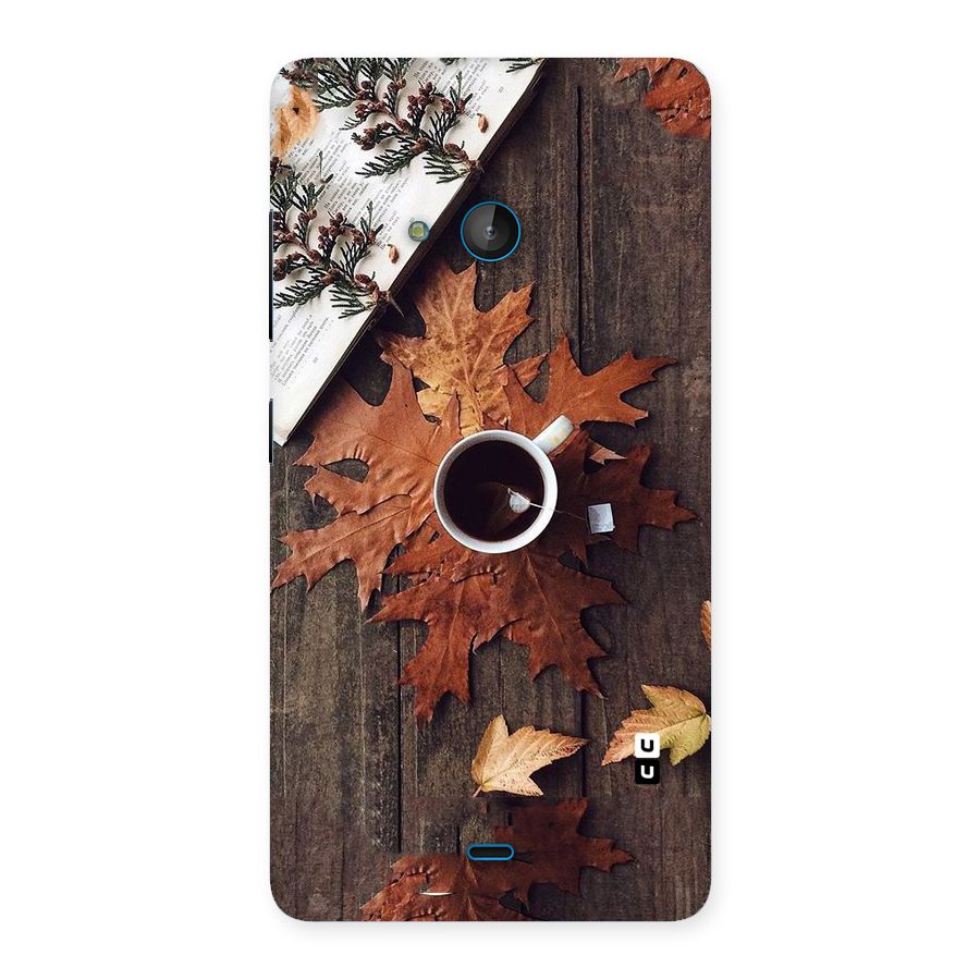 Fall Leaf Coffee Back Case for Lumia 540