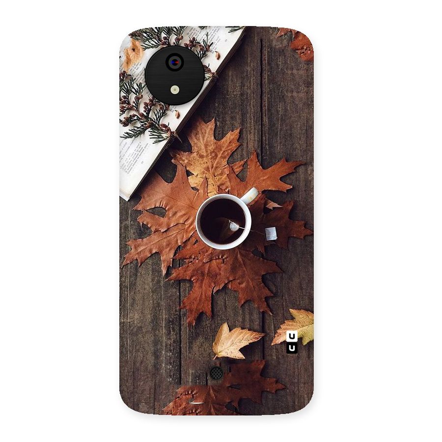 Fall Leaf Coffee Back Case for Micromax Canvas A1