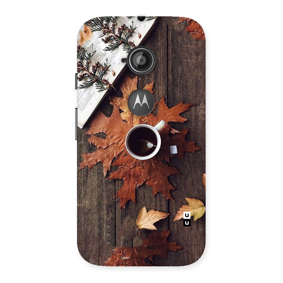 Fall Leaf Coffee Back Case for Moto E 2nd Gen