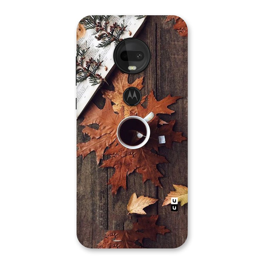 Fall Leaf Coffee Back Case for Moto G7