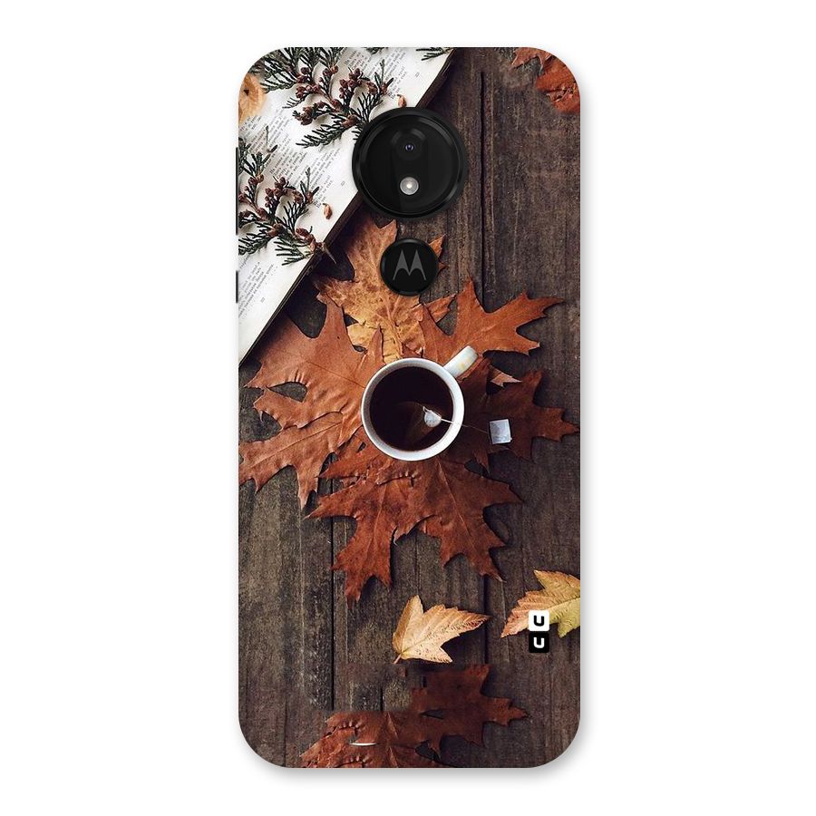 Fall Leaf Coffee Back Case for Moto G7 Power