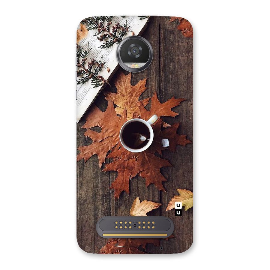 Fall Leaf Coffee Back Case for Moto Z2 Play