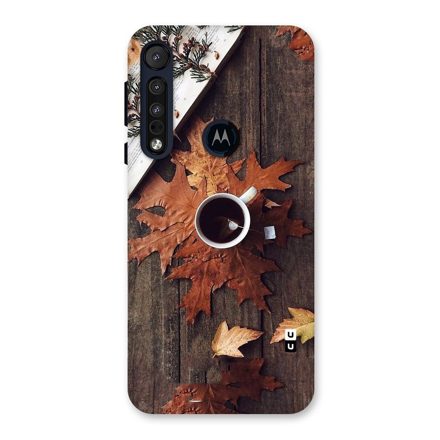Fall Leaf Coffee Back Case for Motorola One Macro