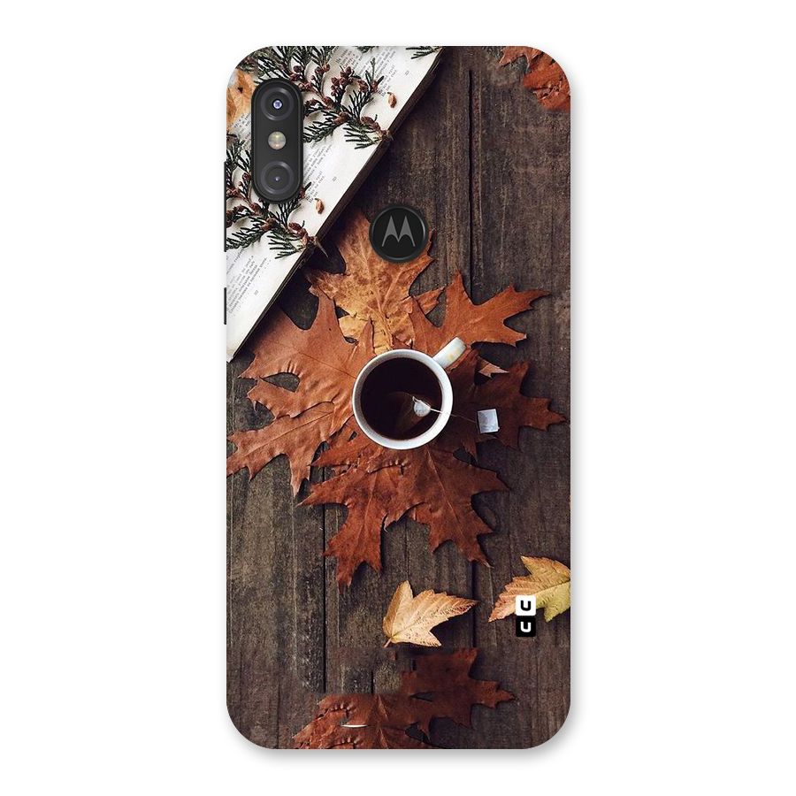Fall Leaf Coffee Back Case for Motorola One Power
