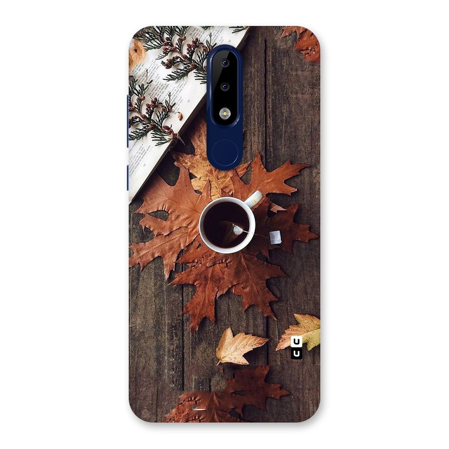 Fall Leaf Coffee Back Case for Nokia 5.1 Plus