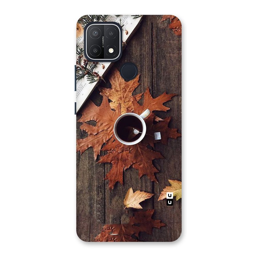 Fall Leaf Coffee Back Case for Oppo A15s