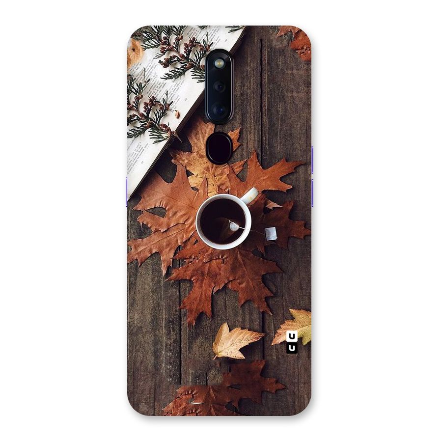 Fall Leaf Coffee Back Case for Oppo F11 Pro