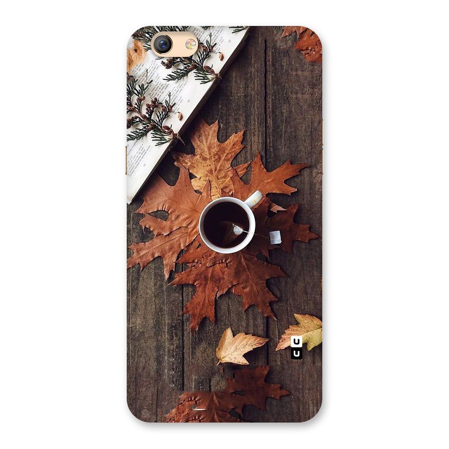 Fall Leaf Coffee Back Case for Oppo F3 Plus