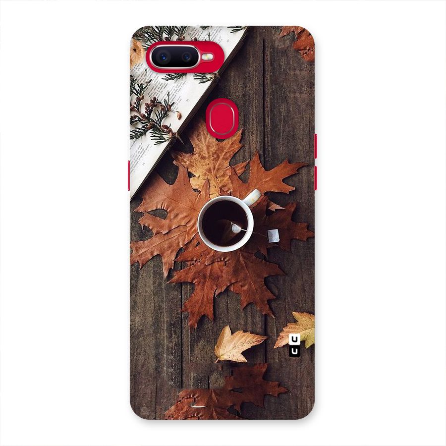 Fall Leaf Coffee Back Case for Oppo F9 Pro