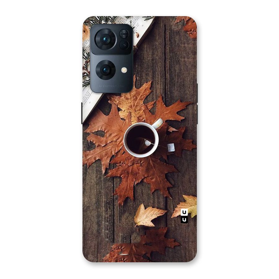 Fall Leaf Coffee Back Case for Oppo Reno7 Pro 5G