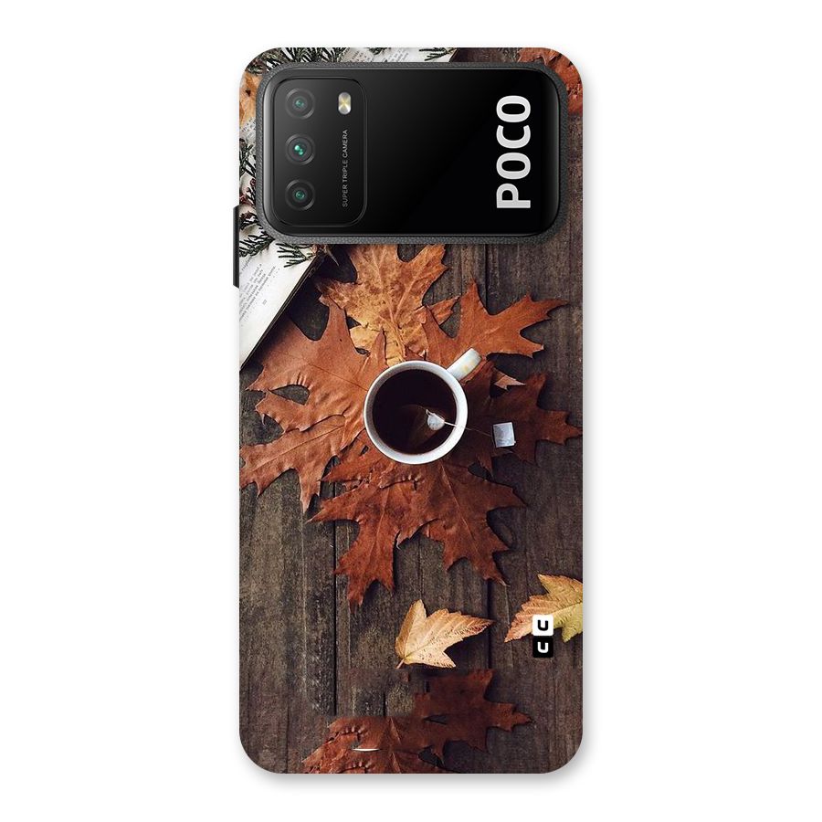 Fall Leaf Coffee Back Case for Poco M3