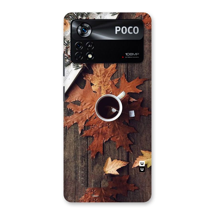 Fall Leaf Coffee Back Case for Poco X4 Pro 5G