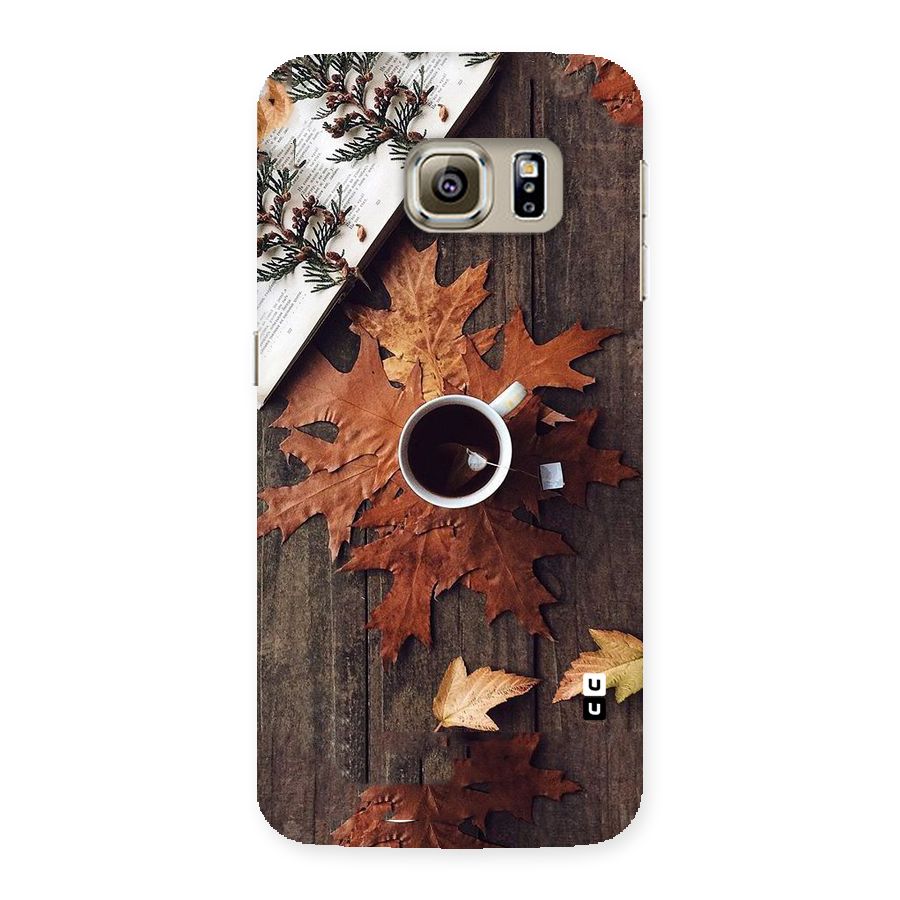 Fall Leaf Coffee Back Case for Samsung Galaxy S6 Edge