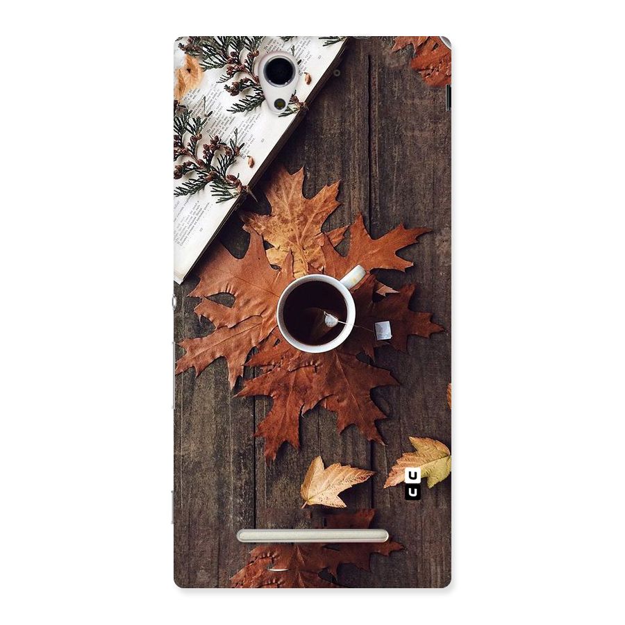Fall Leaf Coffee Back Case for Sony Xperia C3