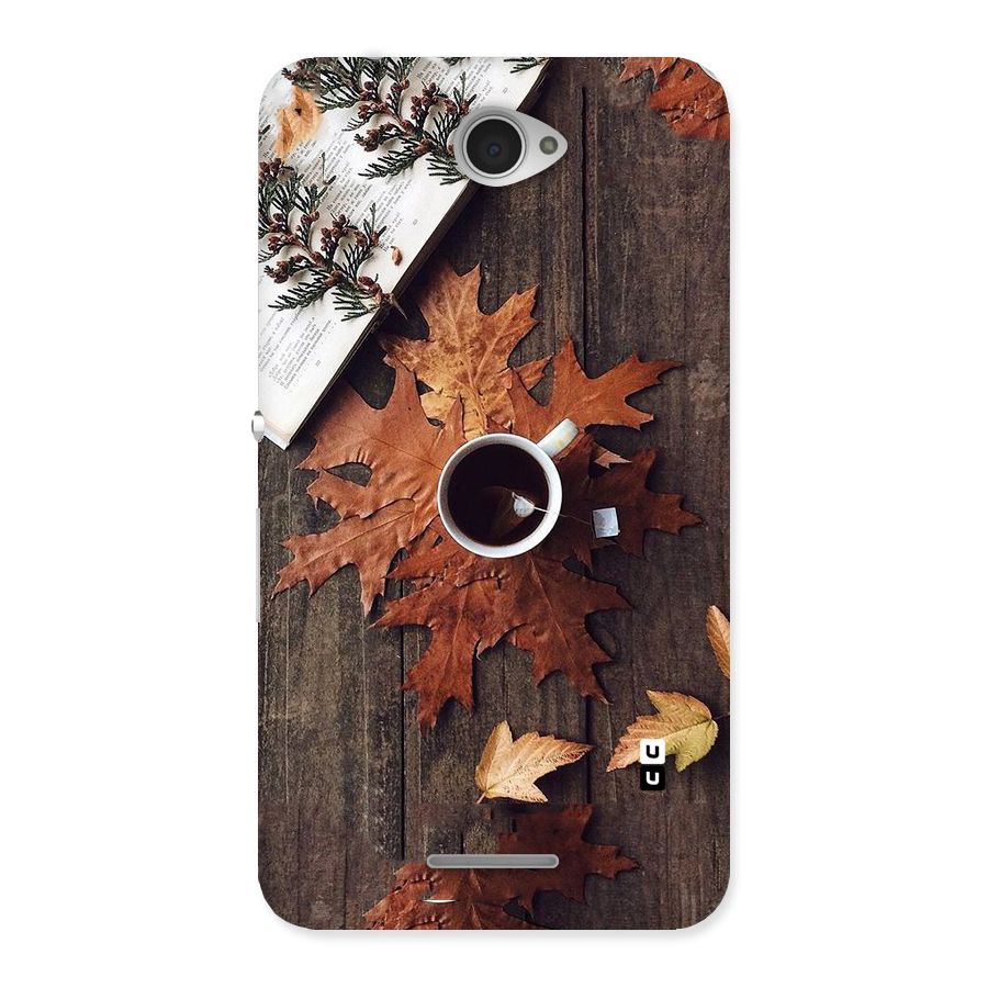 Fall Leaf Coffee Back Case for Sony Xperia E4