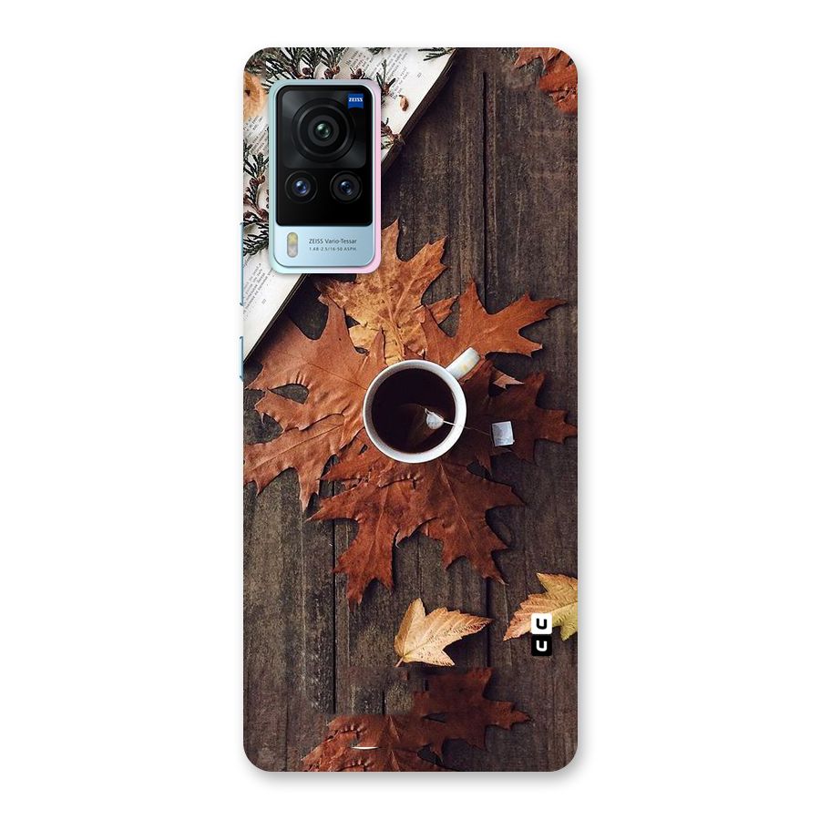 Fall Leaf Coffee Back Case for Vivo X60 Pro
