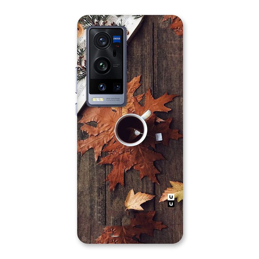 Fall Leaf Coffee Back Case for Vivo X60 Pro Plus