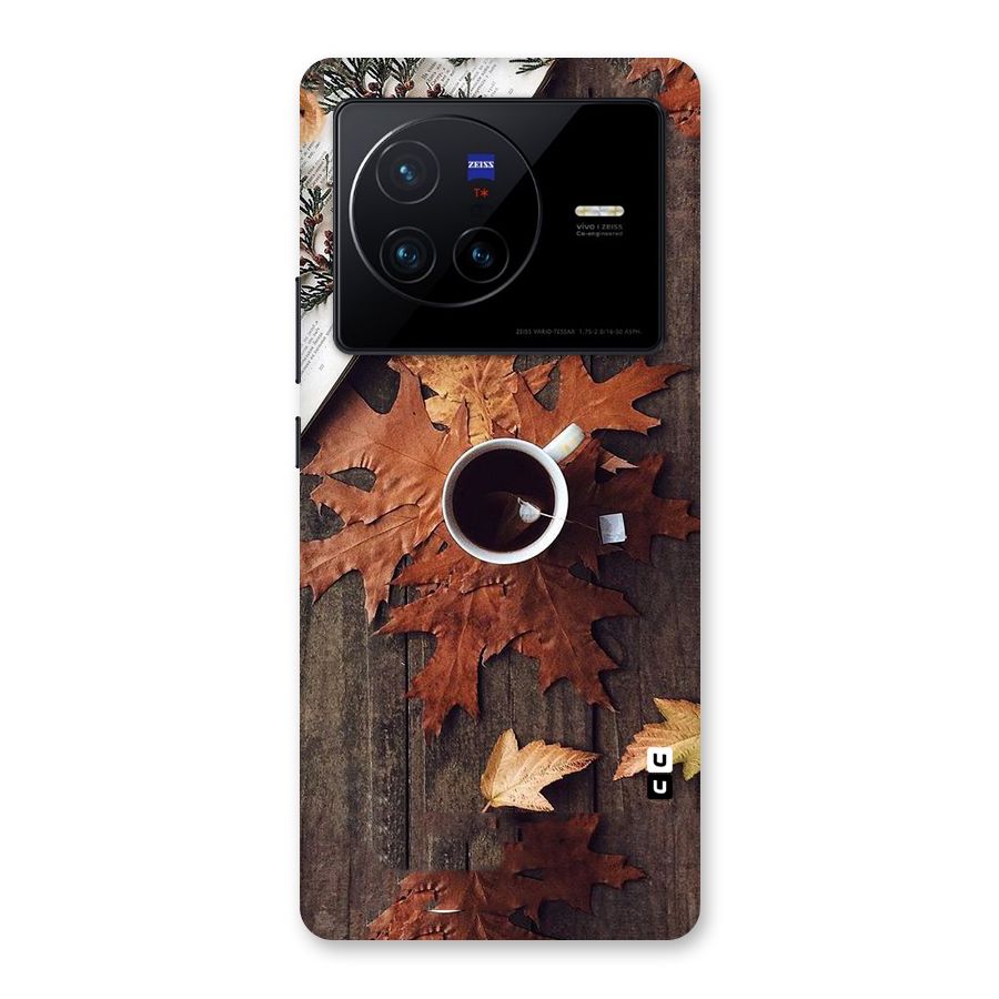 Fall Leaf Coffee Back Case for Vivo X80