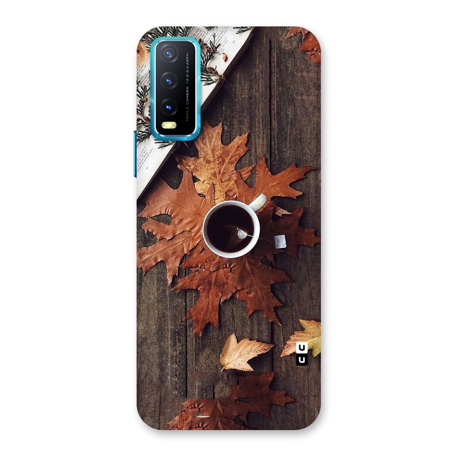 Fall Leaf Coffee Back Case for Vivo Y20G