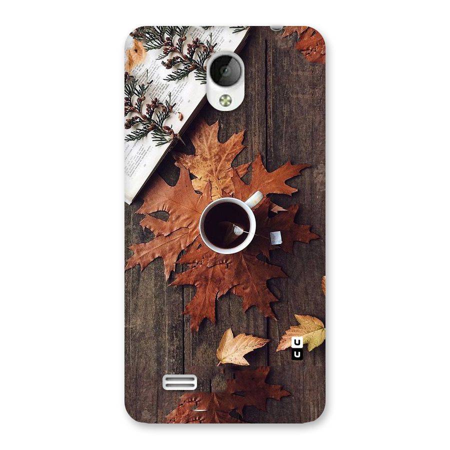 Fall Leaf Coffee Back Case for Vivo Y21