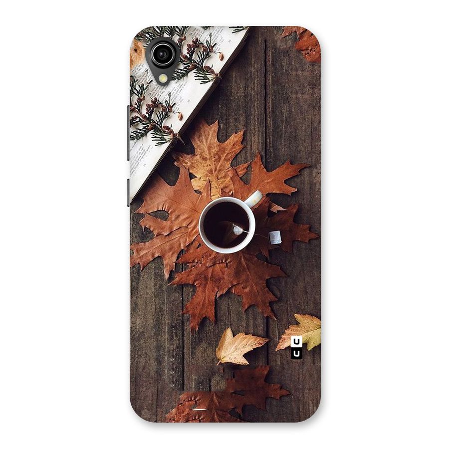 Fall Leaf Coffee Back Case for Vivo Y90