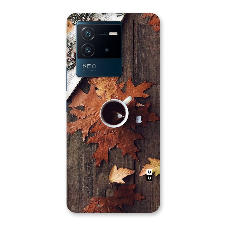 Fall Leaf Coffee Back Case for Vivo iQOO Neo 6 5G