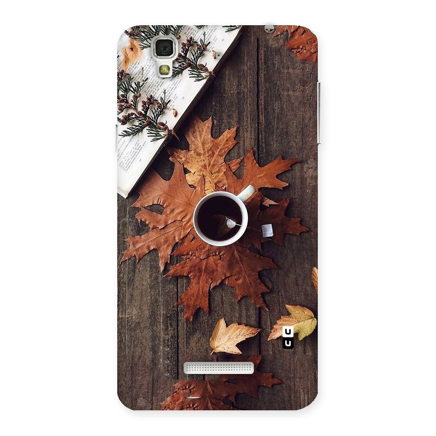 Fall Leaf Coffee Back Case for Yu Yureka