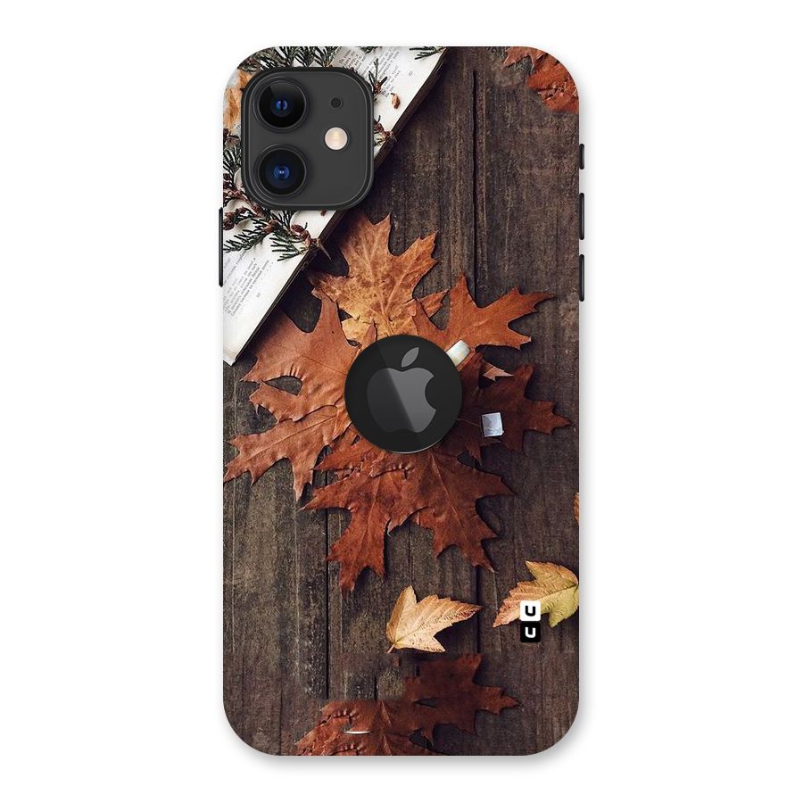 Fall Leaf Coffee Back Case for iPhone 11 Logo Cut