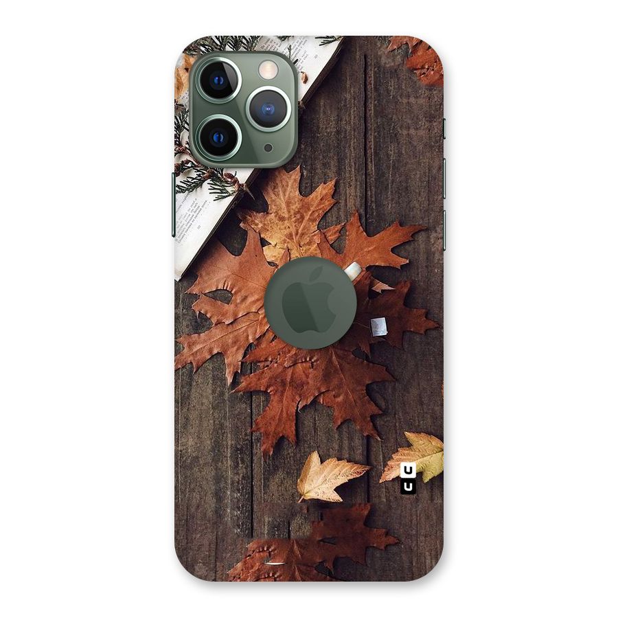 Fall Leaf Coffee Back Case for iPhone 11 Pro Logo  Cut