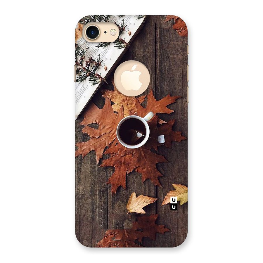 Fall Leaf Coffee Back Case for iPhone 7 Logo Cut