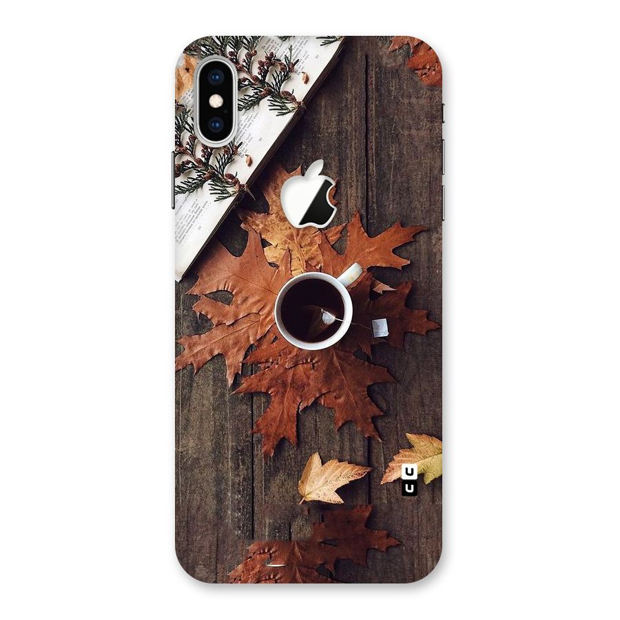 Fall Leaf Coffee Back Case for iPhone XS Max Apple Cut