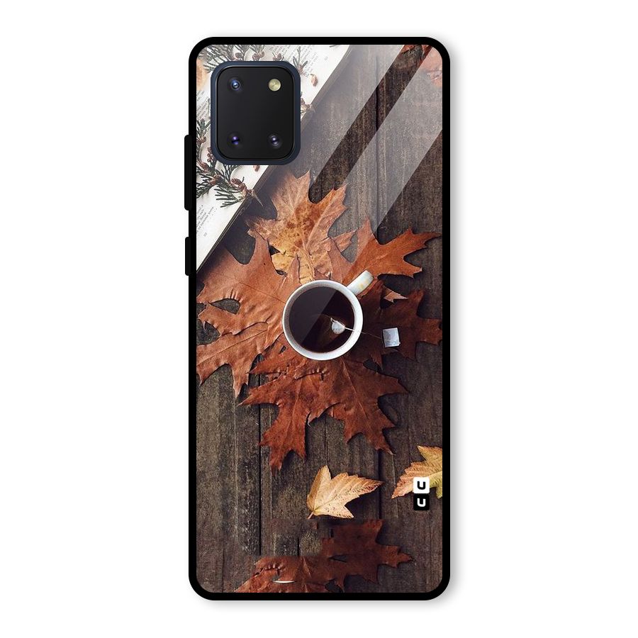 Fall Leaf Coffee Glass Back Case for Galaxy Note 10 Lite