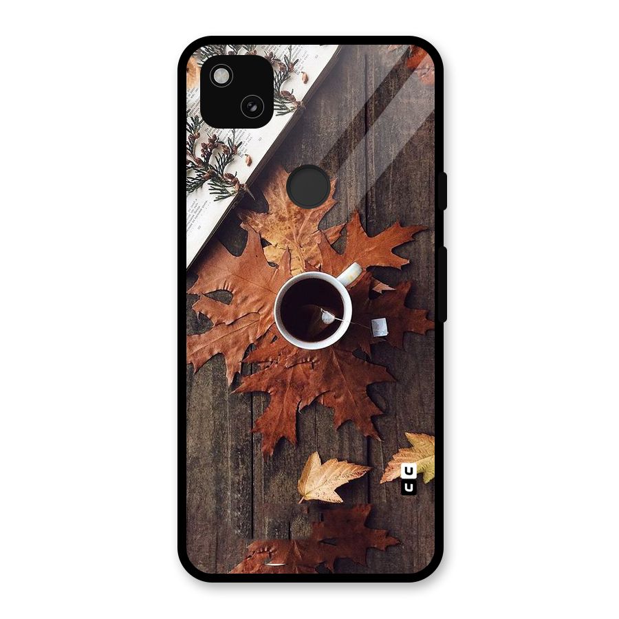 Fall Leaf Coffee Glass Back Case for Google Pixel 4a