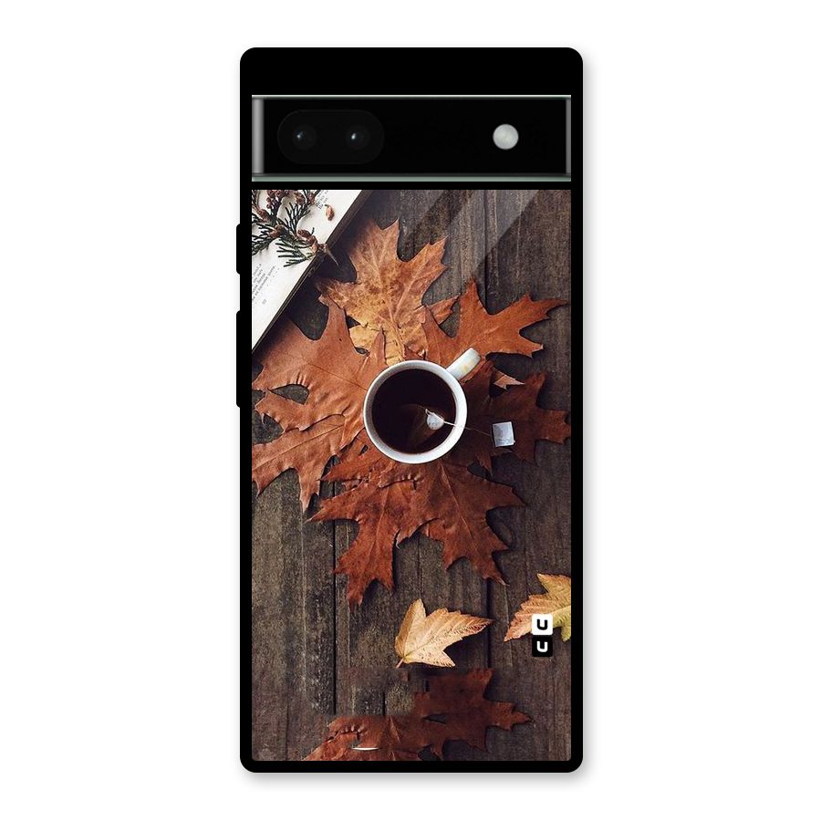Fall Leaf Coffee Glass Back Case for Google Pixel 6a