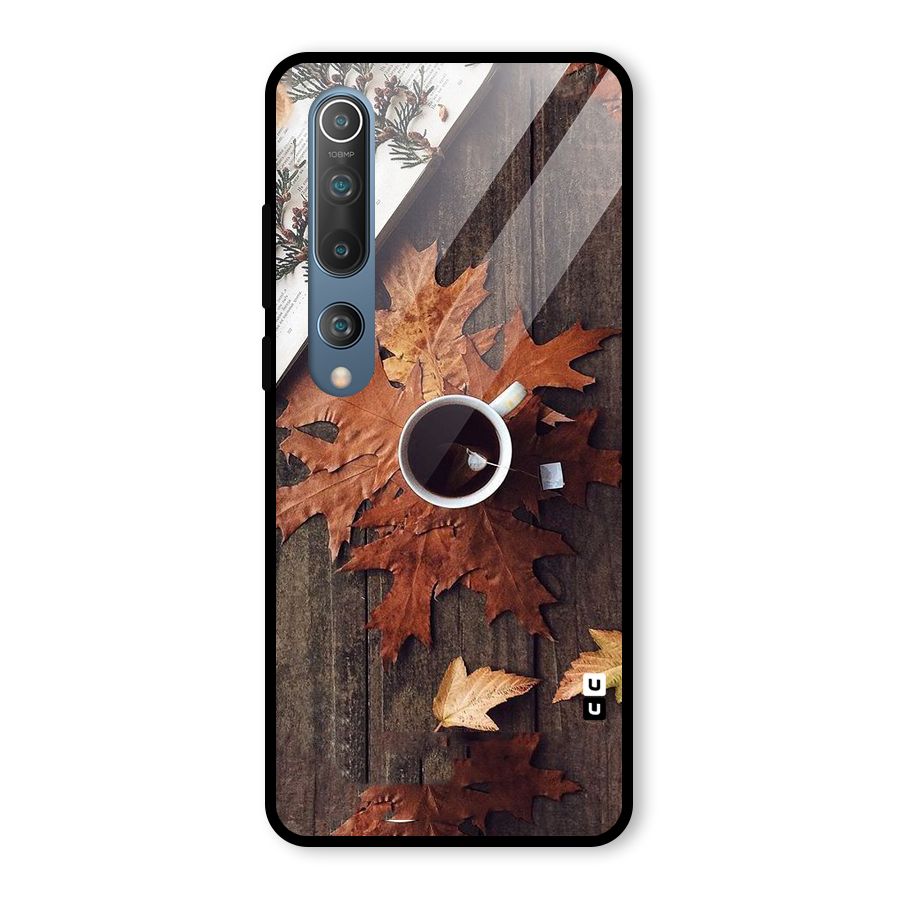 Fall Leaf Coffee Glass Back Case for Mi 10