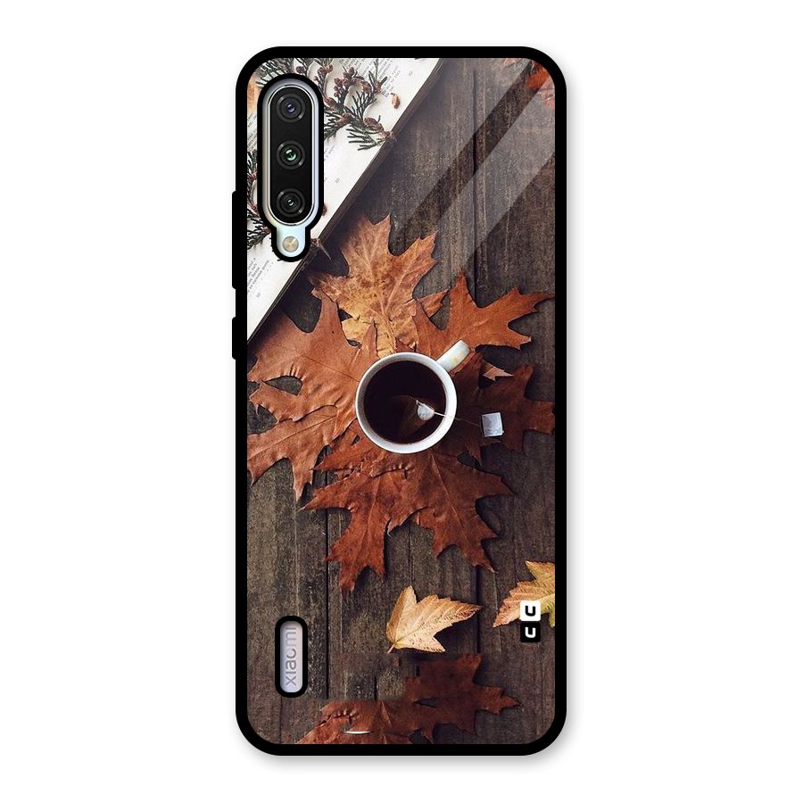 Fall Leaf Coffee Glass Back Case for Mi A3