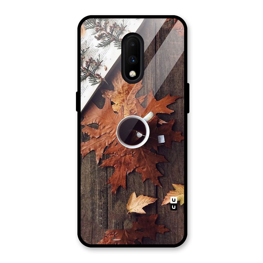 Fall Leaf Coffee Glass Back Case for OnePlus 7