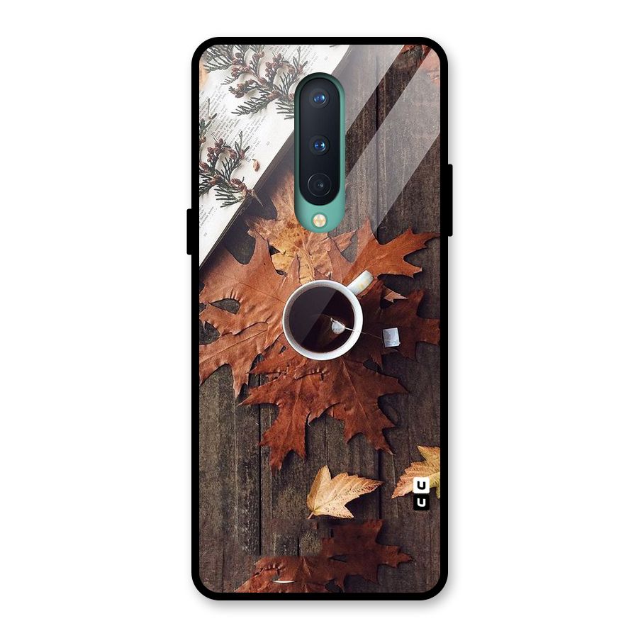 Fall Leaf Coffee Glass Back Case for OnePlus 8