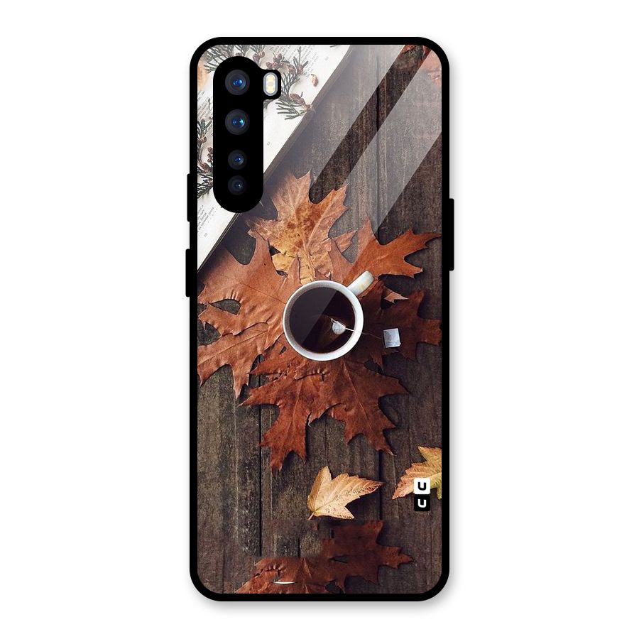 Fall Leaf Coffee Glass Back Case for OnePlus Nord