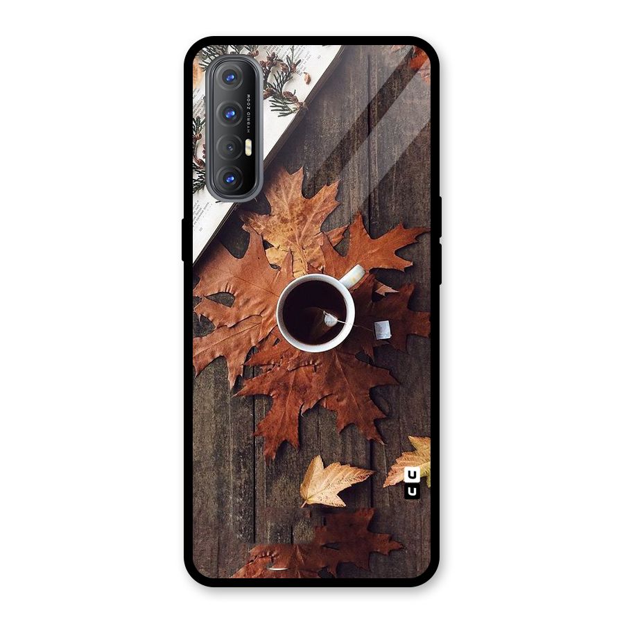 Fall Leaf Coffee Glass Back Case for Oppo Reno3 Pro