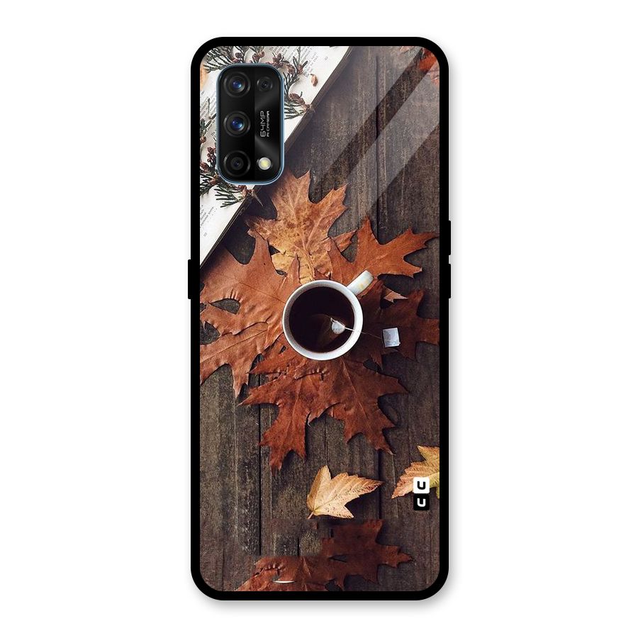 Fall Leaf Coffee Glass Back Case for Realme 7 Pro