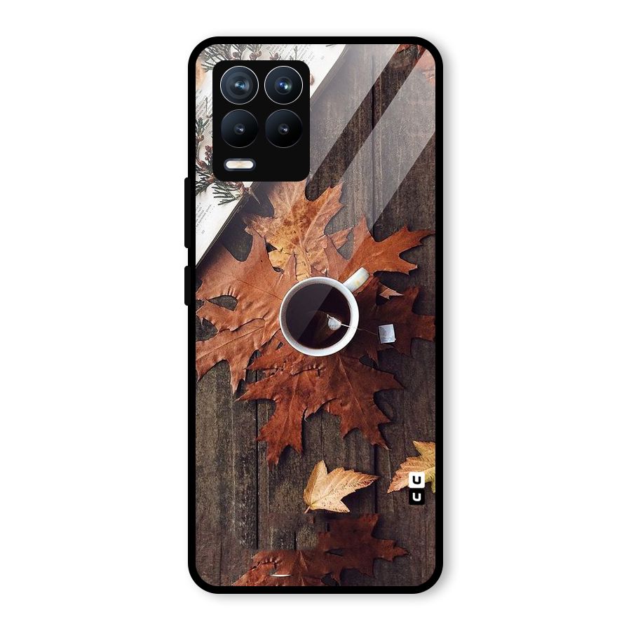 Fall Leaf Coffee Glass Back Case for Realme 8 Pro