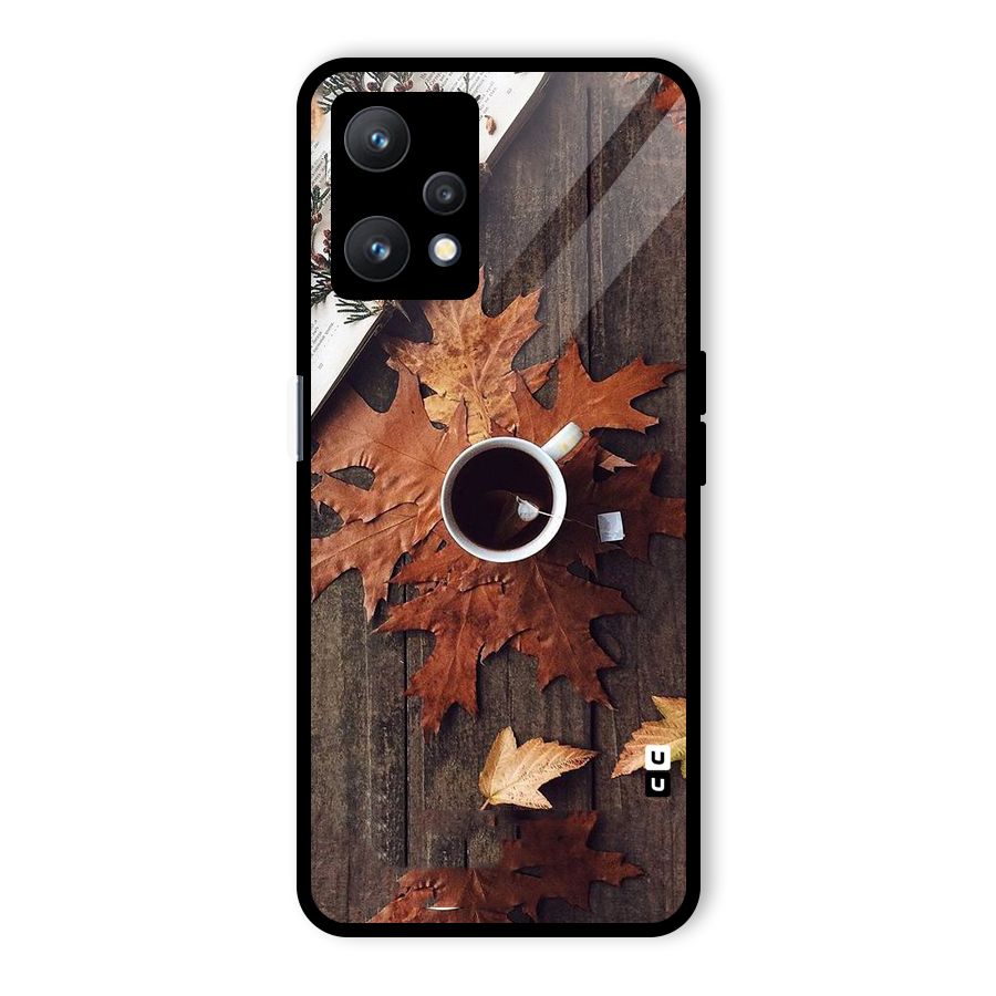 Fall Leaf Coffee Glass Back Case for Realme 9 Pro 5G